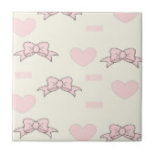 Pink-Mama-Muster Fliese (Vorderseite)