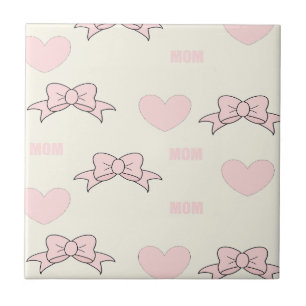 Pink-Mama-Muster Fliese