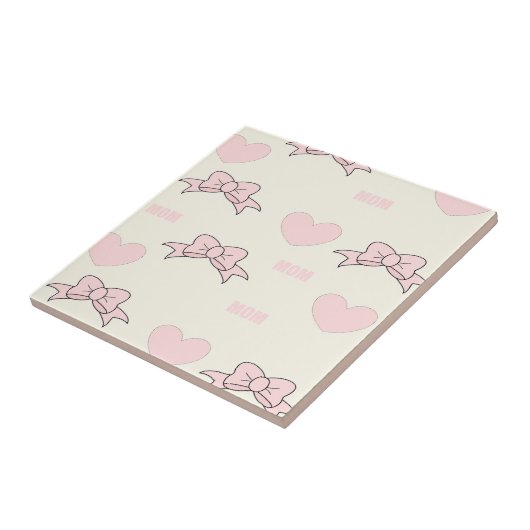 Pink-Mama-Muster Fliese (Seite)