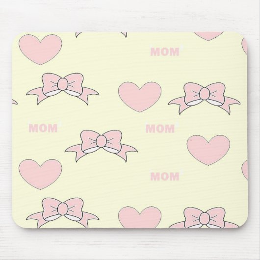 Pink-Mama-Muster Mousepad (Vorne)