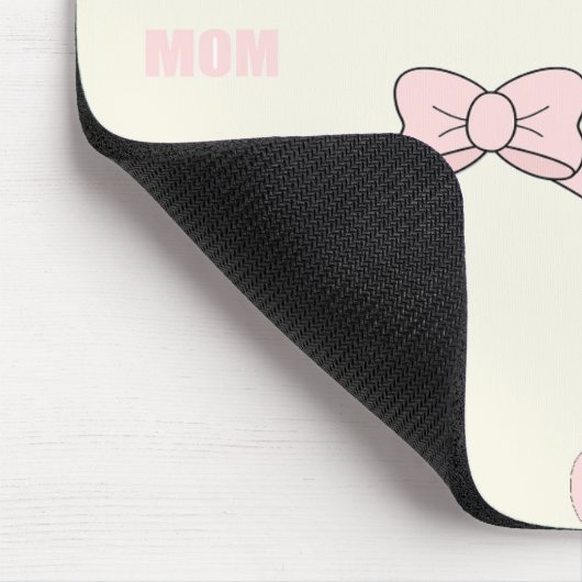 Pink-Mama-Muster Mousepad (Ecke)