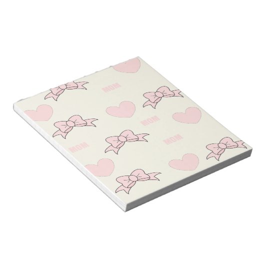 Pink-Mama-Muster Notizblock (angewinkelt)