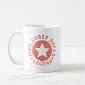 PINK Mama Shero Legend Mutter Geschenk Sobriety Kaffeetasse (Links)