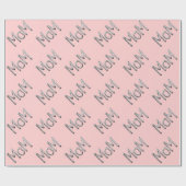 Pink Mama Wrapping Paper Geschenkpapier (Flach)
