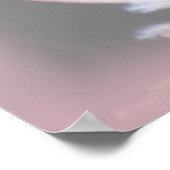 Pink Mamosa Protea Poster (Ecke)