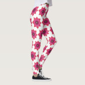 Pink Mandala Blume Benutzerdefinierte Leggings (Rechts)