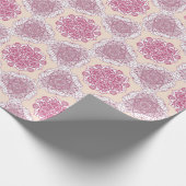Pink Mandala Floral Geschenkpapier (Ecke)