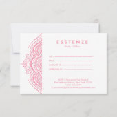 Pink Mandala Geschenkgutachten Design (Rückseite)