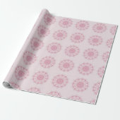 Pink Mandala Gift Wrap – Intricate Floral Symmetry Geschenkpapier (Ungerollt)