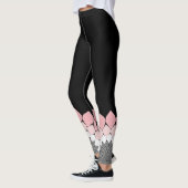 Pink Mandala Kunstwerk trendige Sommer und Frühlin Leggings (Links)