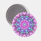 Pink Mandala Magnet (Vorderseite/Rückseite)