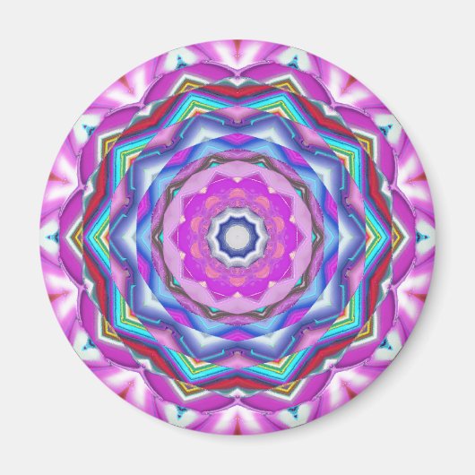 Pink Mandala Magnet (Vorne)