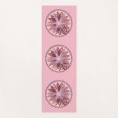 Pink Mandala Medallions Yogamatte (Vorderseite)