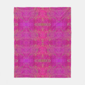 Pink Mandala Pattern Fleecedecke (Vorderseite)