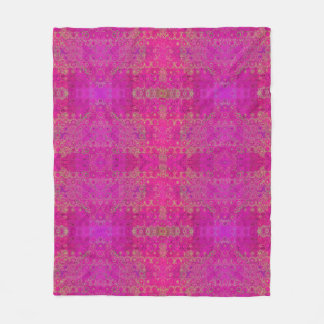 Pink Mandala Pattern Fleecedecke