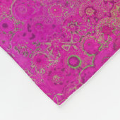 Pink Mandala Pattern Fleecedecke (Ecke)