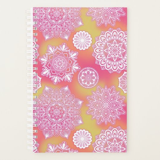 Pink Mandala Planner Planer (Vorderseite)