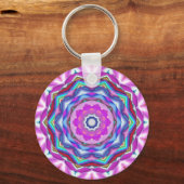 Pink Mandala Schlüsselanhänger (Vorderseite)