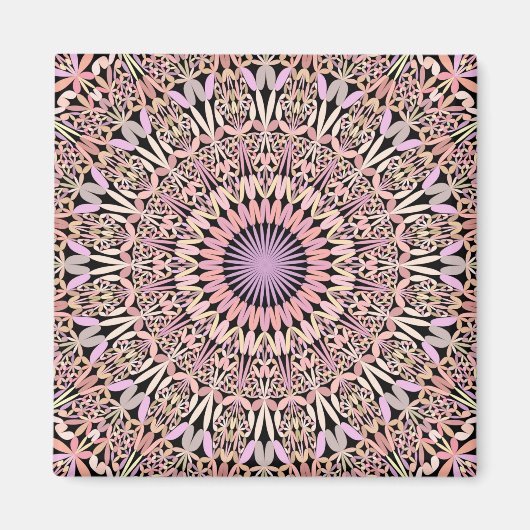 Pink Mandala stylish Magnet (Vorne)
