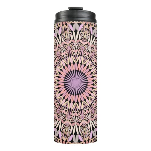Pink Mandala stylish Thermosbecher (Vorderseite)