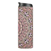Pink Mandala stylish Thermosbecher (Nach rechts gedreht)