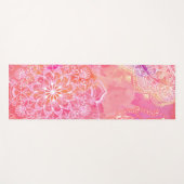 Pink Mandala Yoga Mat Yogamatte (Vorderseite (Horizontal))