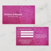 Pink Mandala Yoga Meditation Terminkarte (Vorne/Hinten)