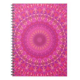 PINK MANDELA SPIRAL NOTEBOOK / JOURNAL NOTIZBLOCK