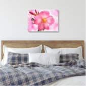 Pink Mandevilla Vine Leinwanddruck (Insitu (Schlafzimmer))