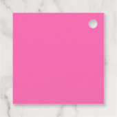 Pink Mani Danke Brautparty Geschenkanhänger (Rückseite)