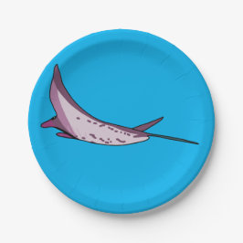 Pink Manta Ray Pappteller