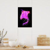 Pink Manta Ray Poster (Küche)