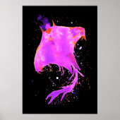 Pink Manta Ray Poster (Vorne)