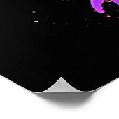 Pink Manta Ray Poster (Ecke)