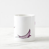 Pink Manta Rays Kaffeetasse (Mittel)