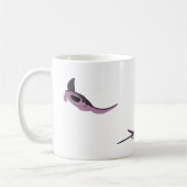 Pink Manta Rays Kaffeetasse (Links)