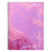 Pink Marble Aesthetic Notebook Notizblock (Vorderseite)