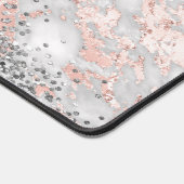 Pink Marble Agate Schreibtischunterlage (Ecke)