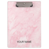 Pink Marble Anpassen der Zwischenablage Klemmbrett (Vorderseite)