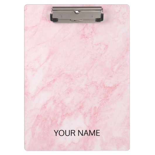 Pink Marble Anpassen der Zwischenablage Klemmbrett (Vorderseite)