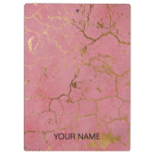 Pink Marble Anpassen der Zwischenablage Klemmbrett (Rückseite)