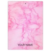 Pink Marble Anpassen der Zwischenablage Klemmbrett (Rückseite)