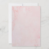 Pink Marble Baby Girl Dusche | Sprinkle Einladung (Rückseite)