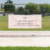 Pink Marble Beauty Salon Banner (Insitu)