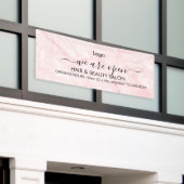 Pink Marble Beauty Salon Banner (Äußeres Gebäude)