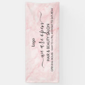 Pink Marble Beauty Salon Banner (Vertikal)