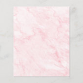 Pink Marble Beauty Salon Flyer (Hinten)