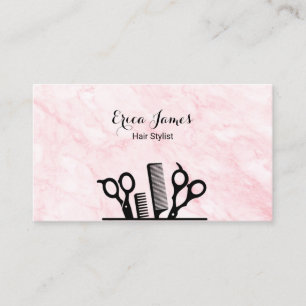 Pink Marble Beauty Salon Visitenkarte