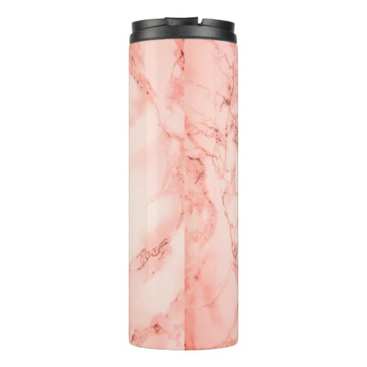 Pink Marble Boss Lady Thermosbecher (Rückseite)