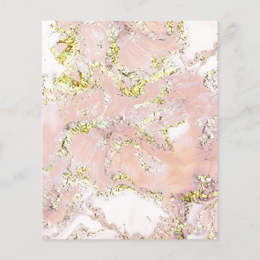 Pink Marble Design Flyer (Hinten)